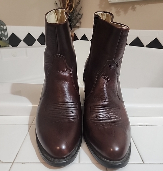 Durango Man’s Leather Western Ankle Boots size 8.5EE - Picture 2 of 9